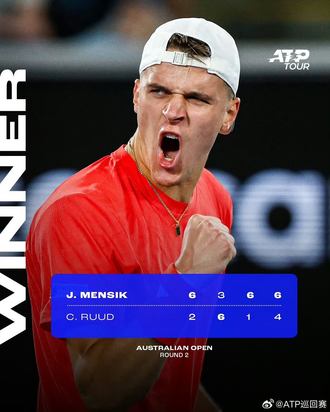 拉沃尔杯横扫澳网，鲁德统治全场